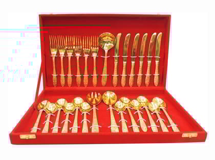 Brass Showpiece Cutlery Set-(B274)