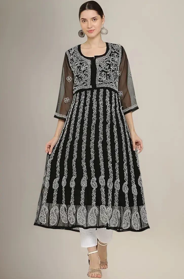 Yogdaar Chikankari Anarkali