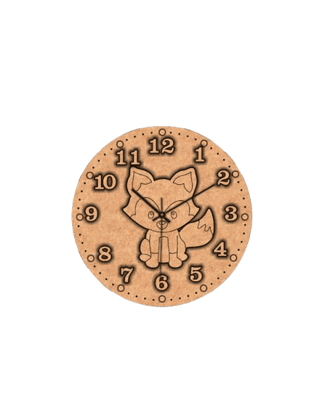 Dbeautify's DIY Cute Fox Wall Clock for Kids