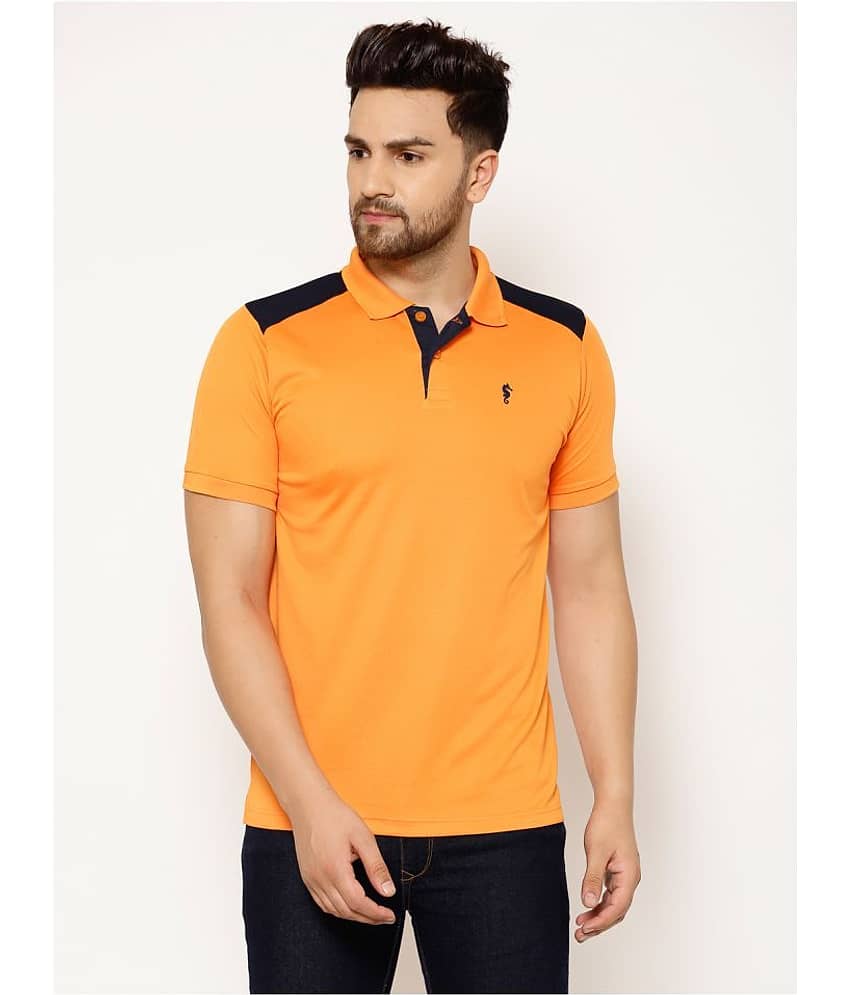 EPPE - Orange Polyester Regular Fit Men's Sports Polo T-Shirt ( Pack of 1 )