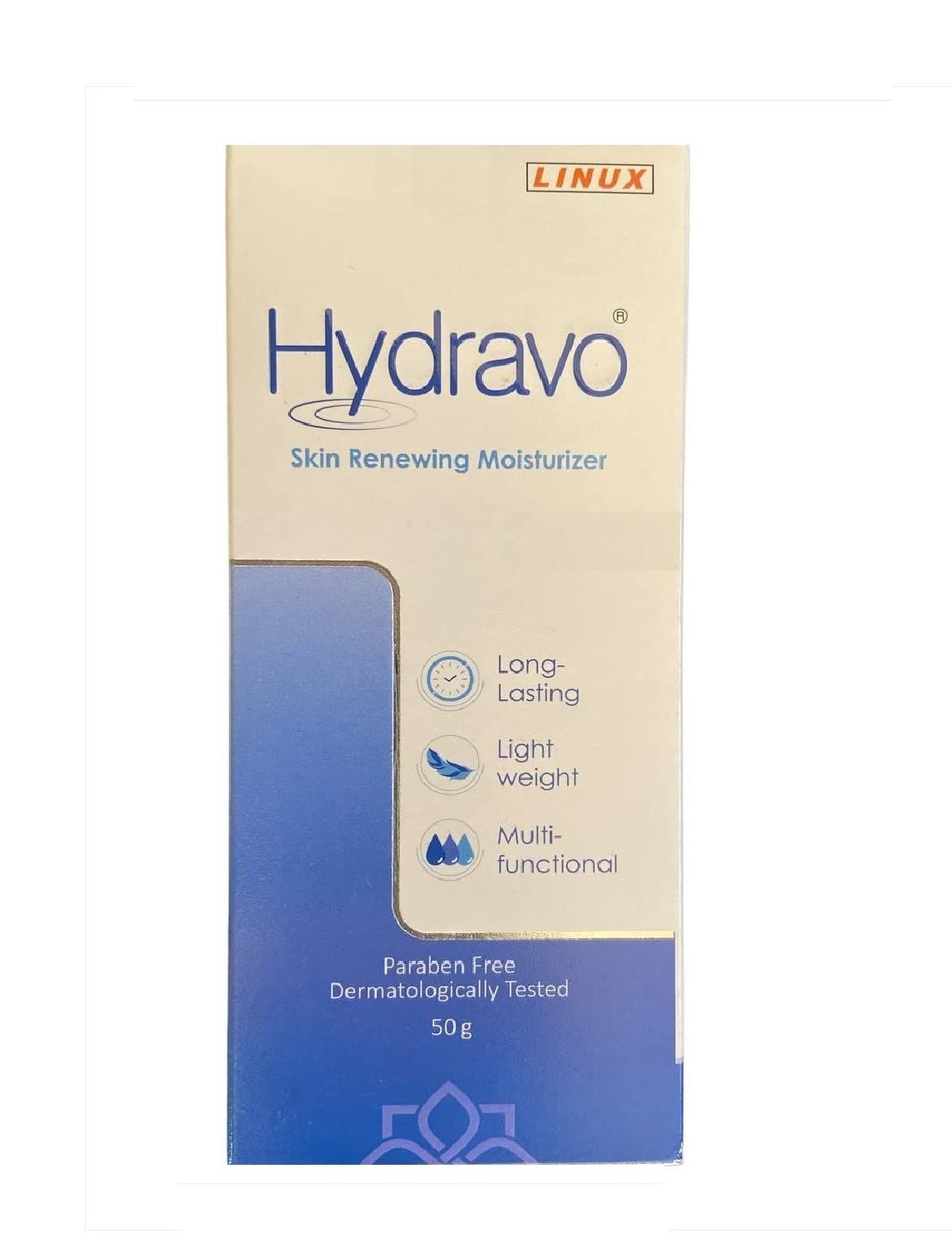 Hydravo Skin Renewing Moisturizer Cream | Long Lasting, Light Weight And Paraben free (50 g) Hydravo Skin Renewing Moisturizer Cream | Long Lasting, Light Weight And Paraben free (50 g) - 50 g (Pack of 1)