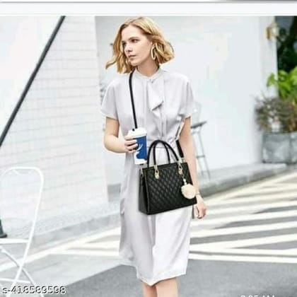 Womens pu leather fancy handbag