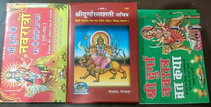 Shri Durga Saptsati Hard Cover (Code No. 1281),Shri Durga Navratri Vart Katha,Maa Durga K Navratro K No Din Ka Path (Durga Pth) PaperBack [Hardcover] [Oct 31, 2022] geeta press and amit pocket books