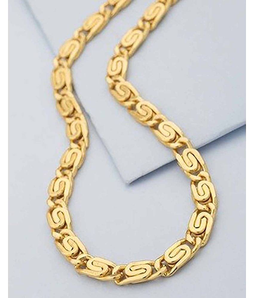 FASHION FRILL - Gold Plated Chain ( Pack of 1 )