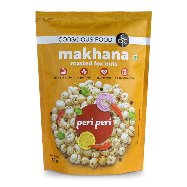Conscious Food Makhana Peri Peri 65 Gms