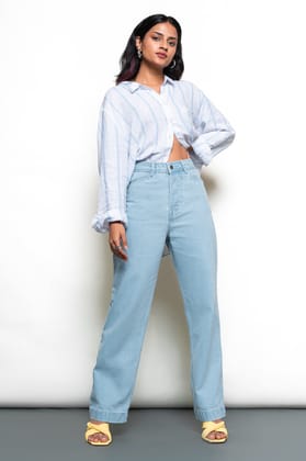 Airy Blue Women's Straight Jeans 26