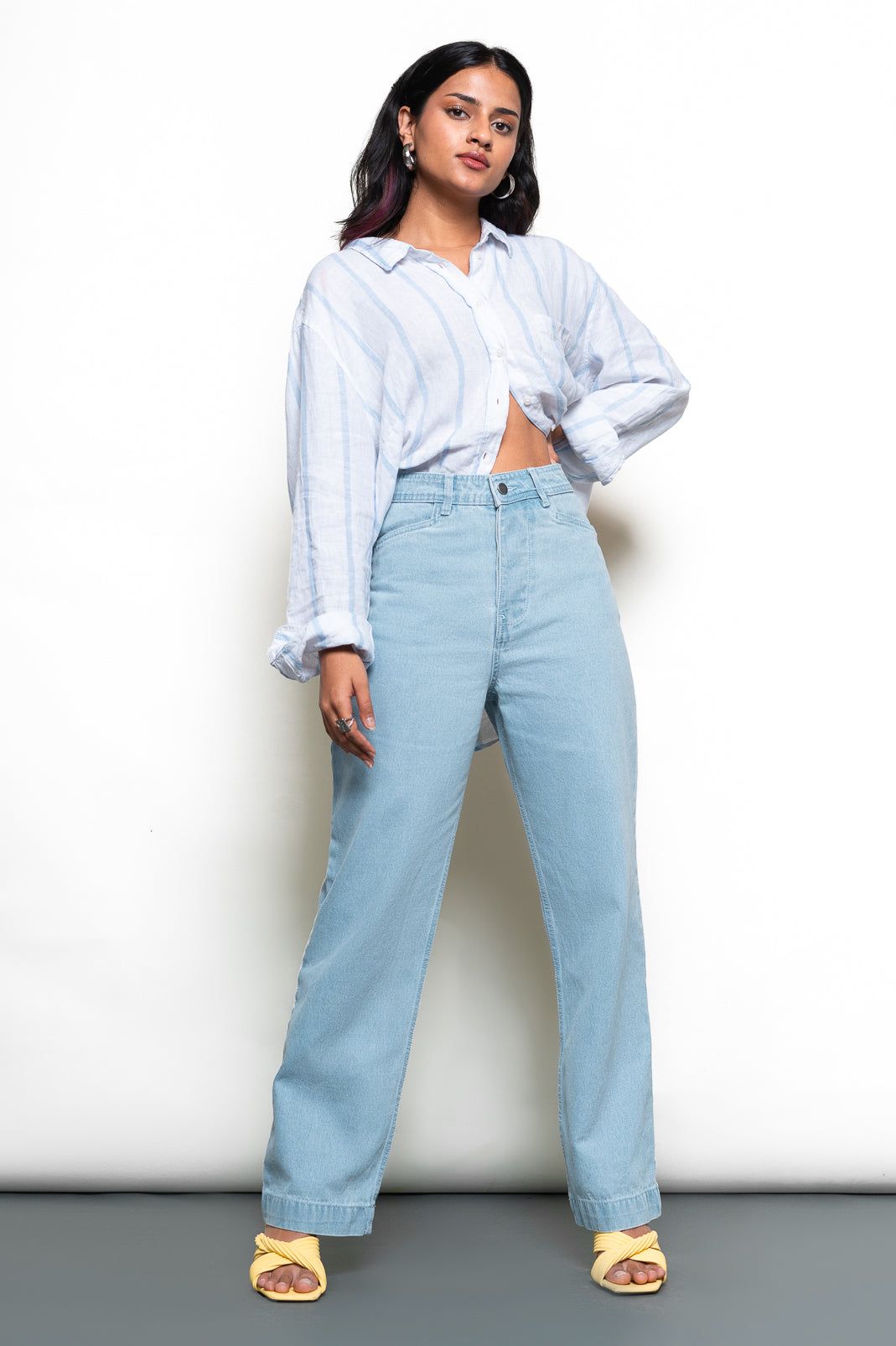 Airy Blue Women's Straight Jeans 26