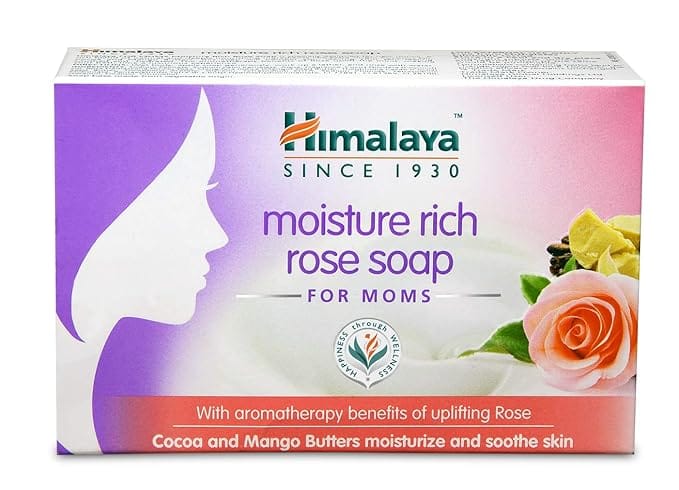 Himalaya Moisture Rich Rose Soap - For Moms, 75 G