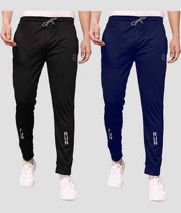 Anand Multicolor Lycra Men's Joggers ( Pack of 2 )