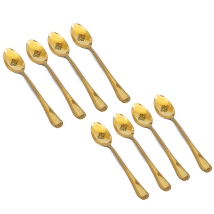Brass Bedding Spoon, Serveware Tableware, Length 17.78 cm , Gold-8