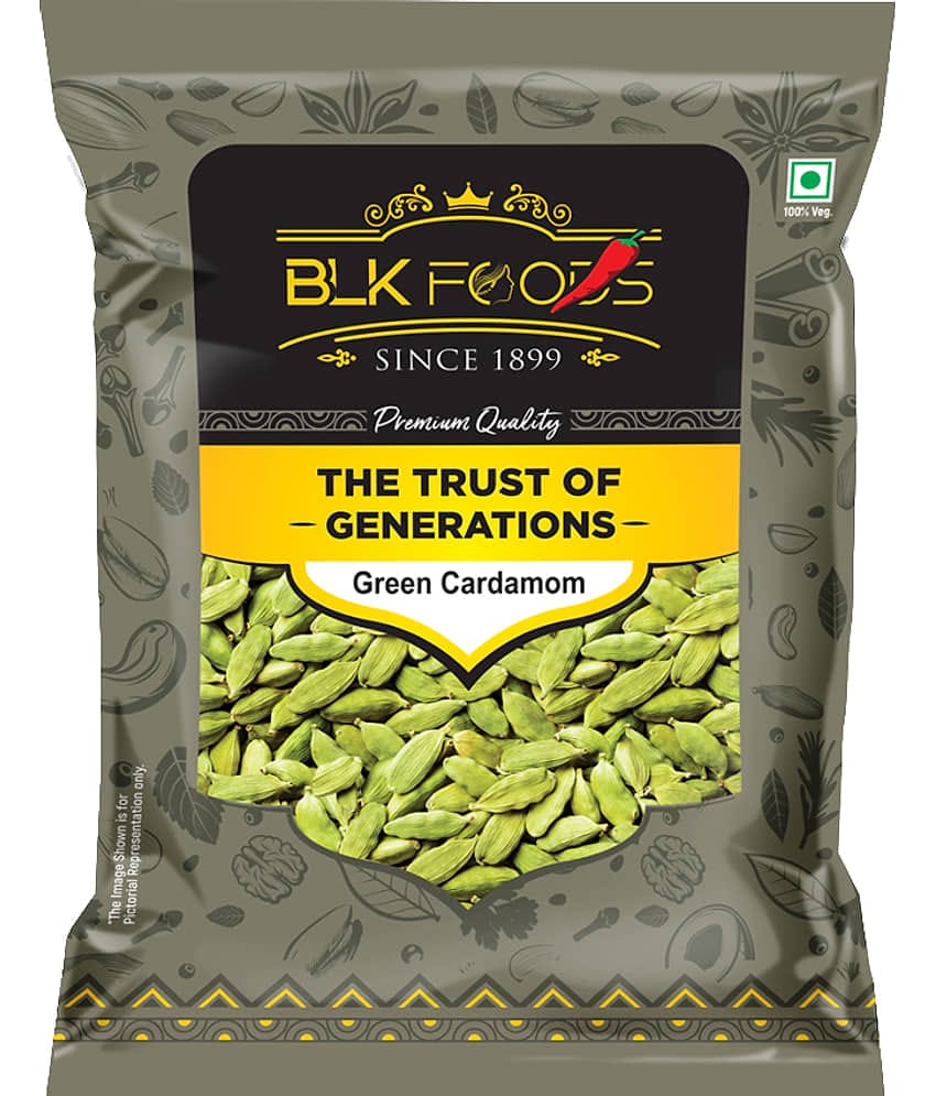 BLK FOODS _Daily Green Cardamom Whole (Choti Elaichi Sabut) 100g 100 gm