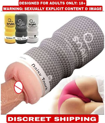 KAMAHOUSE SNAIL CUP MALE MASTURBATOR REALISTIC POCKET PUSSY STROKER VAGINA ORAL ANAL ADULT SEX TOY