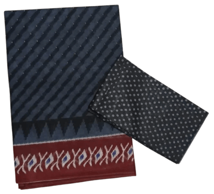 Black Pure Cotton Saree Daily Wear