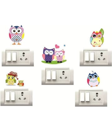 Decor Villa OWL Animals Sticker ( 17 x 25 cms )