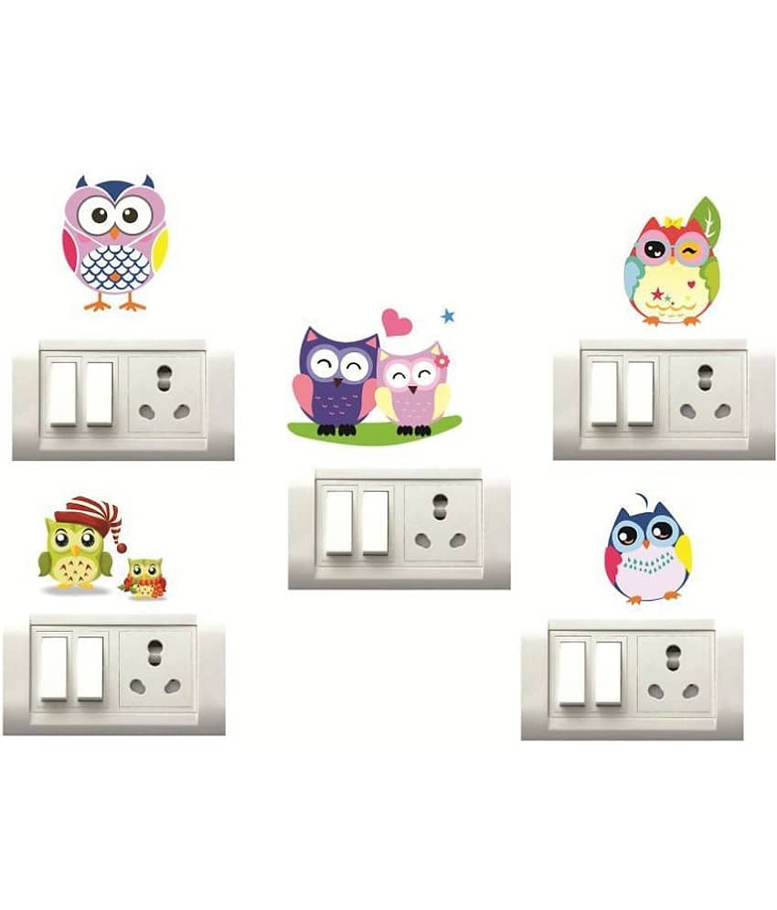 Decor Villa OWL Animals Sticker ( 17 x 25 cms )