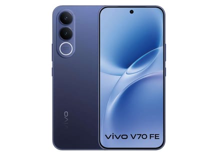 Vivo V70 FE 5G (12GB RAM, 256GB Storage) 5G Mobile Phone with FHD+ Display, Smooth Performance & Powerful Battery  - Monsoon Blue
