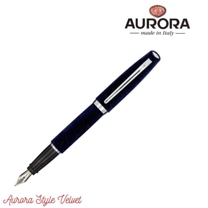 Aurora Style Blue Velvet Fountain Pen-EF