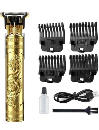 Hair and Beard Trimmer for Men, Cordless Grooming Kit with Adjustable Guards., Golden Hair and Beard Trimmer for Men, Cordless Grooming Kit with Adjustable Guards., Golden - Gold