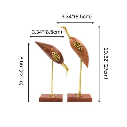 Wooden Swan Set