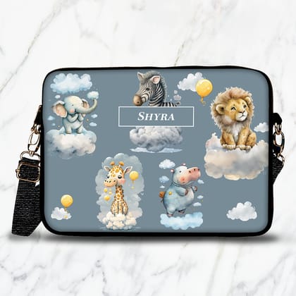 Lofty Animals Kids Laptop Bag-Grey / 15.5"