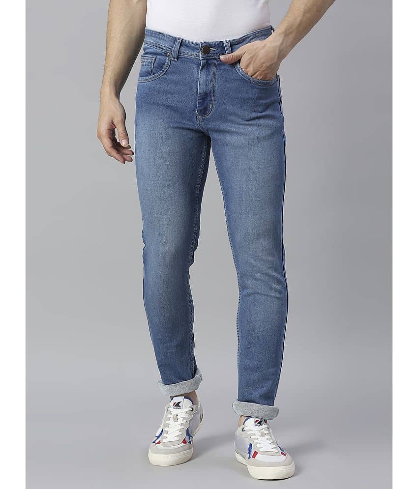 HJ HASASI - Blue Denim Regular Fit Men's Jeans ( Pack of 1 )