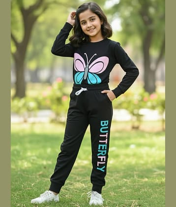 Kuchipoo Pack of 1 Girls Cotton Blend T-shirt & Trackpants ( Multicolor 3 )
