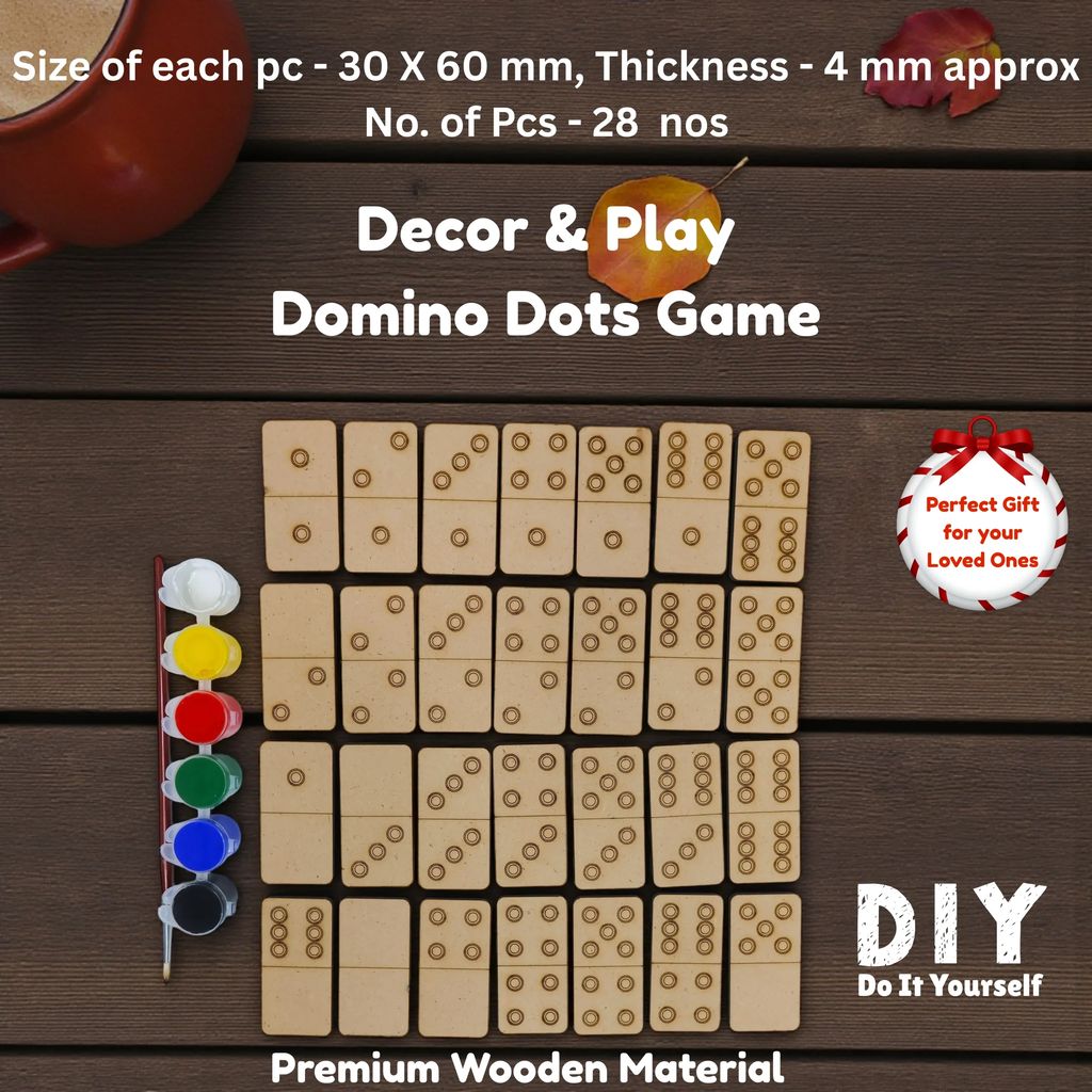 Domino Dot Game for Kids – Coloring, Matching and Playing Dominoes | Creative DIY Educational Activity Set for Children
