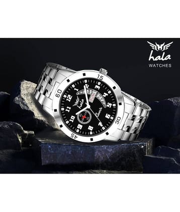 Hala Silver Stainless Steel Analog Men's Watch