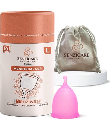 Senziwash Silicone Reusable Menstrual Cup Large ( Pack of 1 )