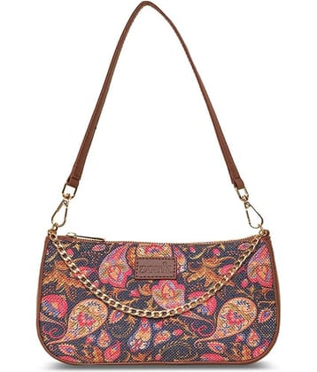 Zouk Handheld Bag Jute Set of 1 ( Pink )