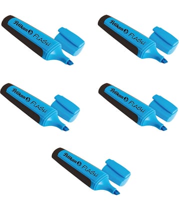 FLASH TEXTMARKER BLUE PACK OF 10