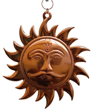 KAKUMANU Home Vastu Sun Surya Copper(Medium) Door Hanging Brown - Pack of 1