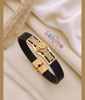 sakimo Black Bracelet ( Pack of 1 )