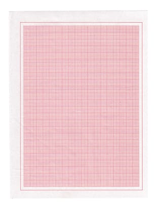 1 mm Red Graph Paper A4 Size (Pack of 100) – 8 x 11 Inch Loose Sheets – Quad Ruled Grid Paper for Graph Plotting, Statistics, Engineering, School & College Projects – Multipurpose Red Graph Sheets