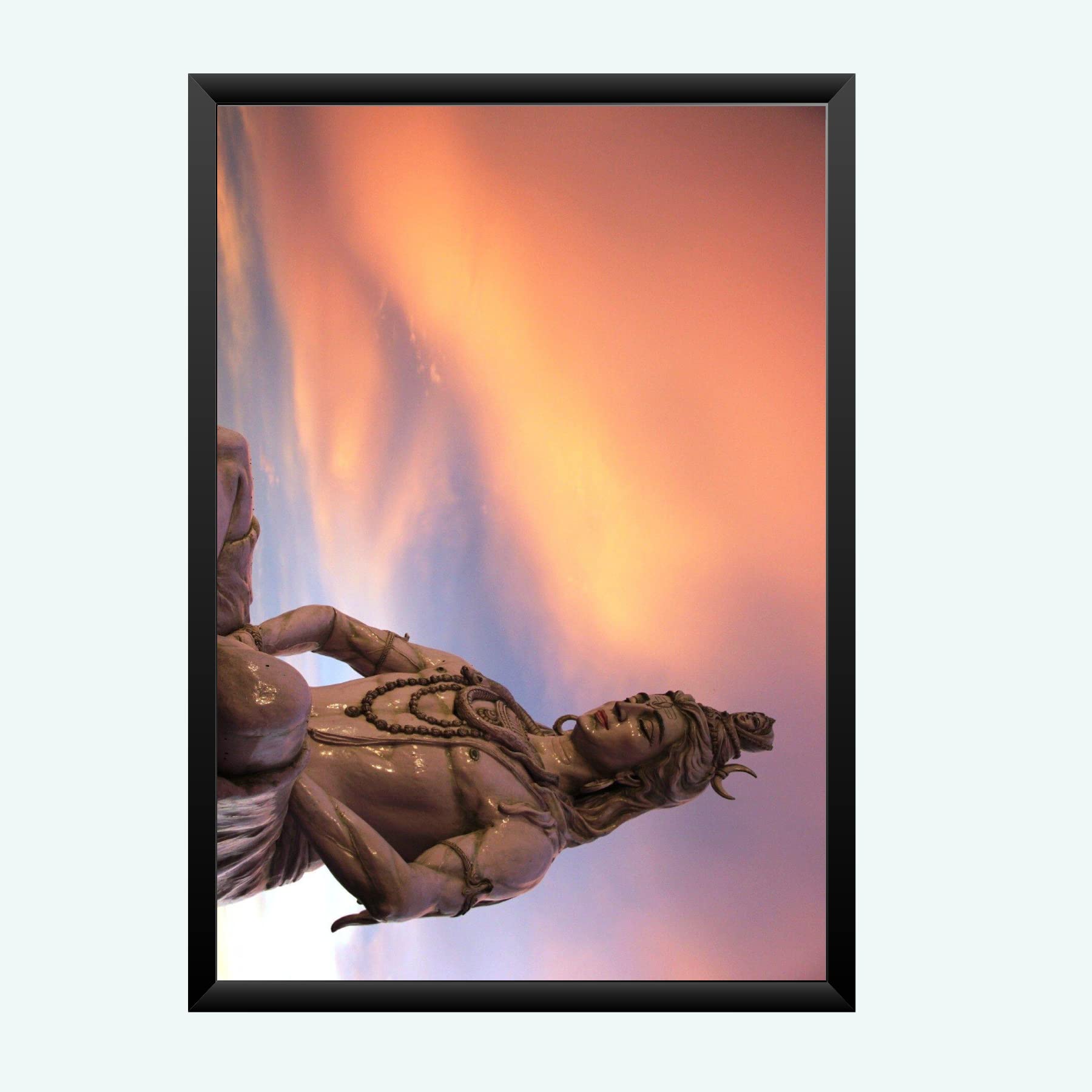 NOKKES Bhagwan Shiv Ji Wall Photo Frame For Puja And Wall Decoration Wall Photo Frame Size 8X12 Inch29