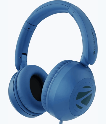 Zebronics ZEB BHOOM Type C Wired Headphone In Ear 8 Hours Playback Active Noise cancellation IPX4(Splash & Sweat Proof) Blue