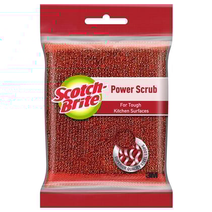 Scotch-Brite Power Scrub Heavy Duty Scrub Sponge for Tough Kitchen Surfaces, 3M Advanced Fiber Technology, Removes Stubborn Dirt, Grime and Grease, 6 Sponges