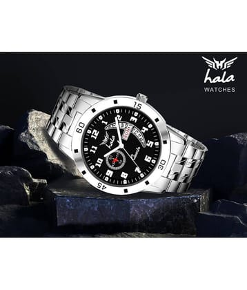 Hala Silver Stainless Steel Analog Men's Watch
