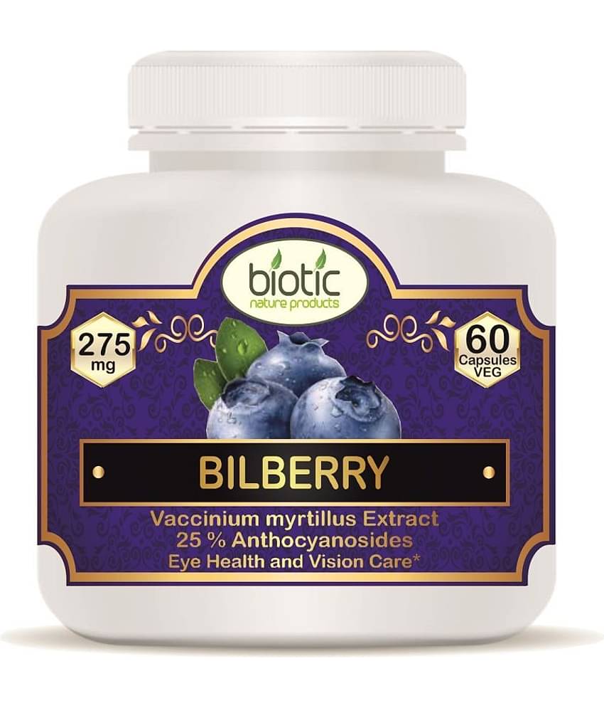 Biotic Bilberry Extract Capsules - 275mg Capsule 60 no.s