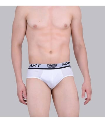 Force NXT Pack of 1 Cotton Briefs For Men's ( White )