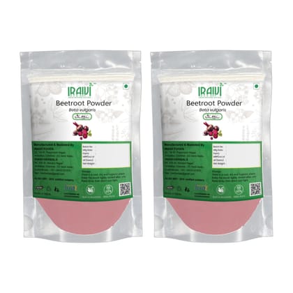 IRAIVI Premium Beetroot Powder 200g | 100% Pure Natural Chukandar Powder for Drinking | Face, Skin, Lips & Hair | Rich Antioxidants, Dietary Fiber, Vitamins & Minerals | Vibrant Superfood Wellness