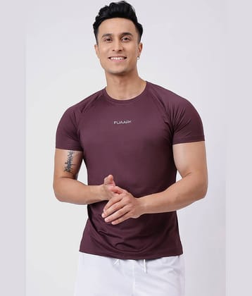 Fuaark Purple Polyester Slim Fit Men's Sports T-Shirt ( Pack of 1 )