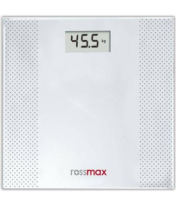 Rossmax Wb101 Digital Weighing Scale For Body Weight Measurement, Swiss Design Step-On Technology