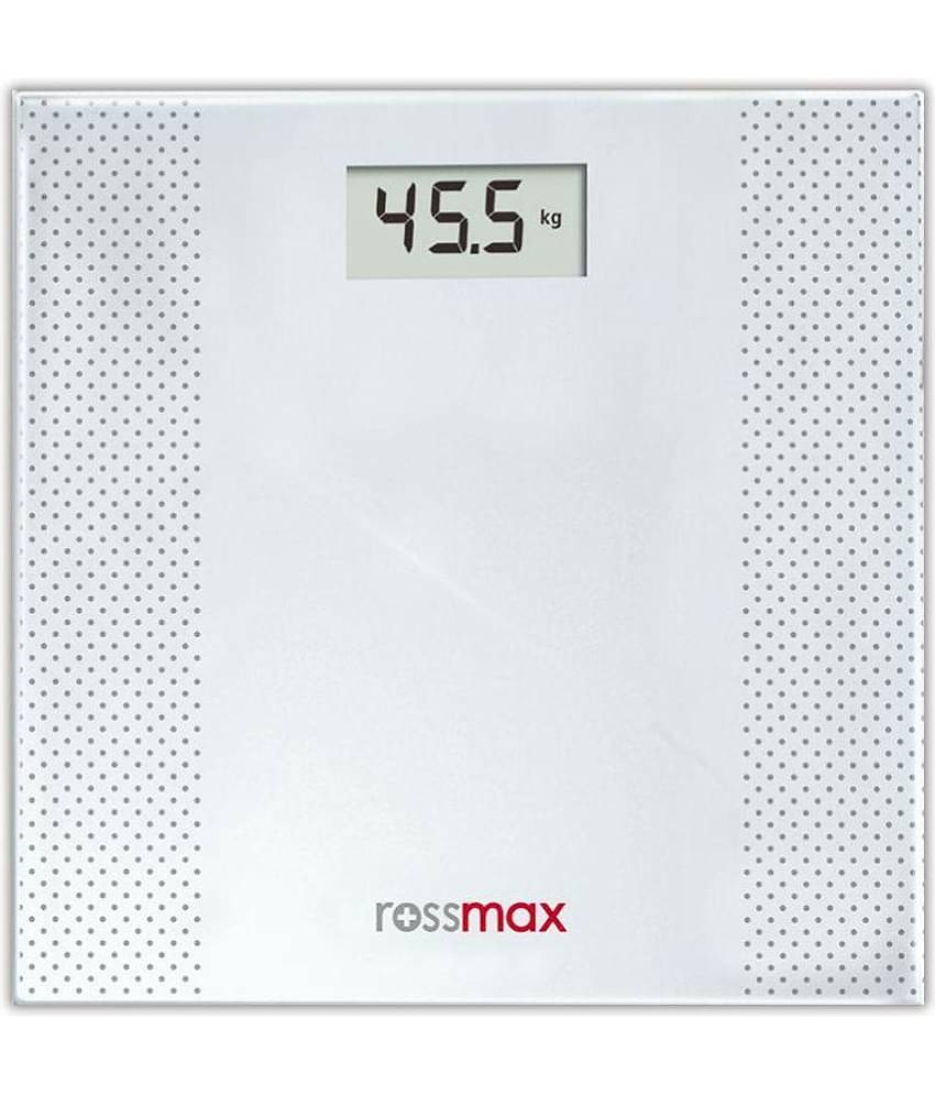 Rossmax Wb101 Digital Weighing Scale For Body Weight Measurement, Swiss Design Step-On Technology