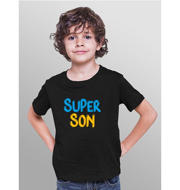 Super Son - Sukhiaatma Unisex Family Printed T-shirt-6-12 Months