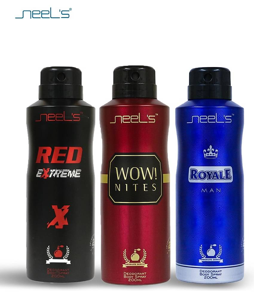 Neel's - Deodorant Spray for Unisex 200 ml ( Pack of 3 )
