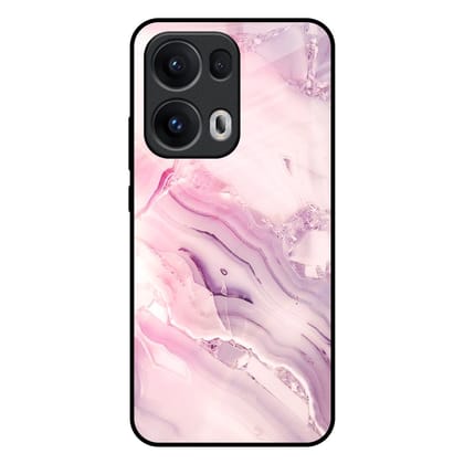 Diamond Pink Gradient Glass Case For Oppo Reno13 Pro 5G