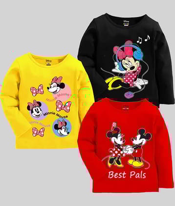 Kuchipoo Pack of 3 Girls Cotton Blend T-Shirt ( Multicolor1 )