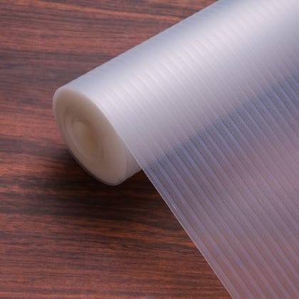 45cm x 10m Multipurpose Waterproof Lines Anti-Slip Shelf Liner Mat Clear-Clear / 45cm x 10m