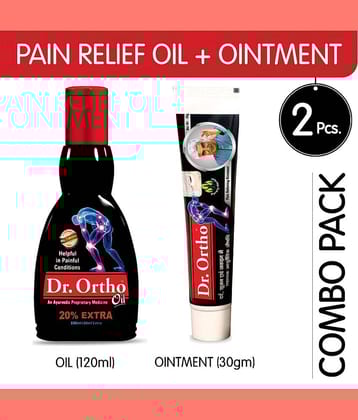 Dr.Ortho Pain Relief Oil 120Ml+ Ointment 30G (Combo Pack)